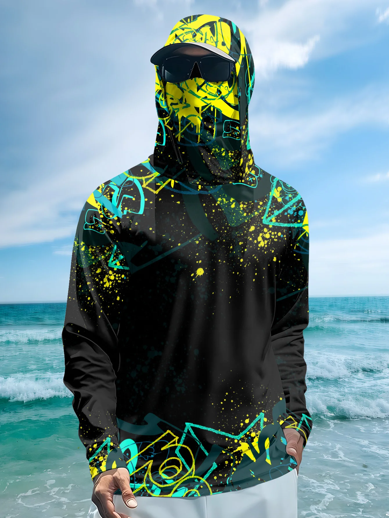 Fishing Hoodie - Мужская футболка с капюшоном для рыбалки,