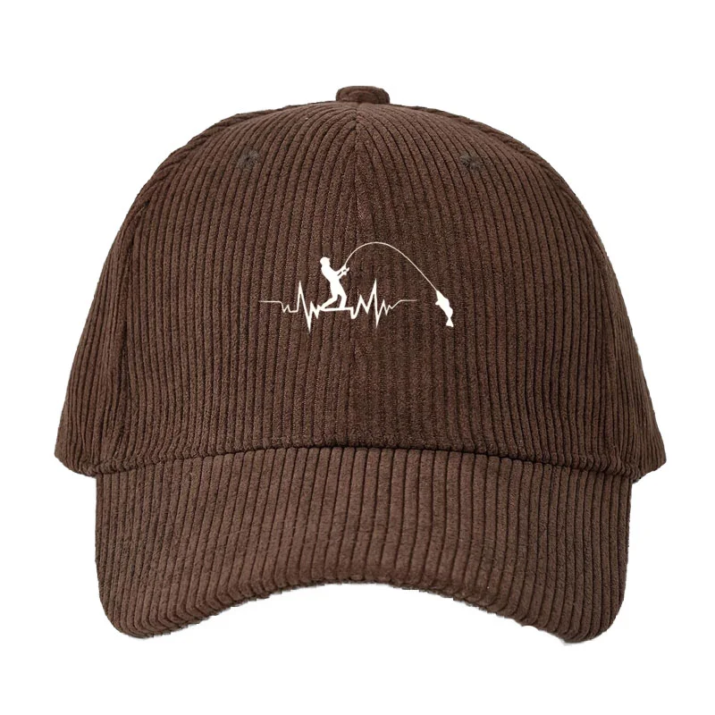 Fishing Hat - Кастомизируемая вельветовая бейсболка для мужчин и