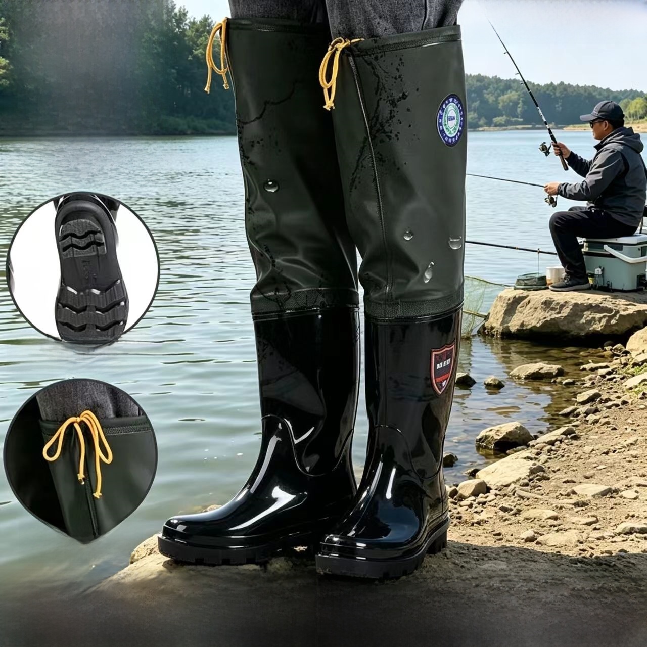 Fishing Waders - Утолщенные высокие резиновые сапоги выше колена