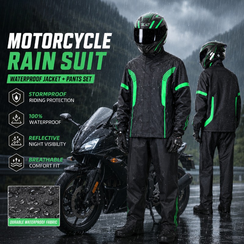Fishing Rain Suit - Мотоциклетный дождевой костюм: водонепроницаемая куртка +