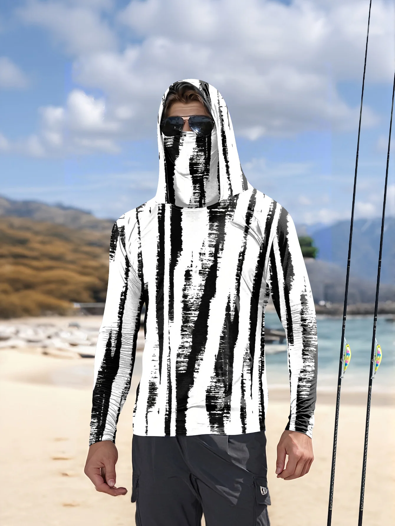 Мужская худи для рыбалки в чер – обзор и цена Fishing Hoodie