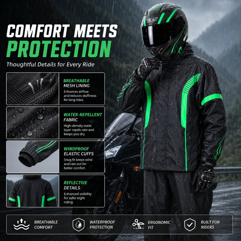 Мотоциклетный дождевой костюм: – обзор и цена Fishing Rain Suit