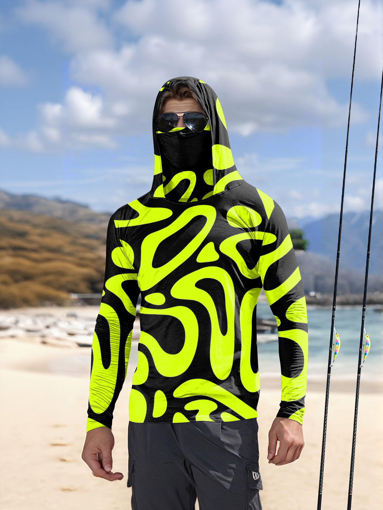 Новая летняя мужская рубашка 2 – обзор и цена Fishing Hoodie